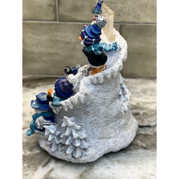 The San Francisco MUSIC BOX COMPANY Penguins Swing Slide Musical Wind-Up RARE - Picture 4 of 12